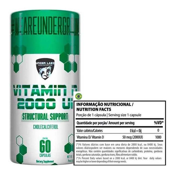 Imagem de Vitamina D 2000ui 60 Caps Under Labz