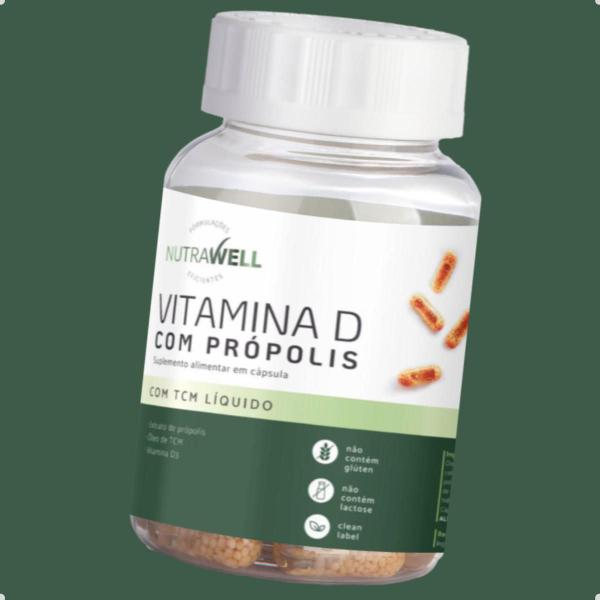 Imagem de Vitamina D Com Propolis e TCM 820mg 30 Capsulas Nutrawell