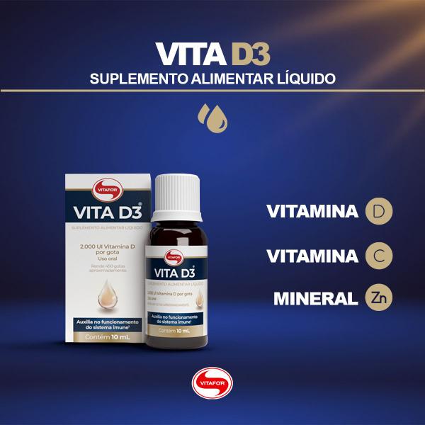 Imagem de Vitamina D Em Gotas - Vita D3 - 10ML - Vitafor