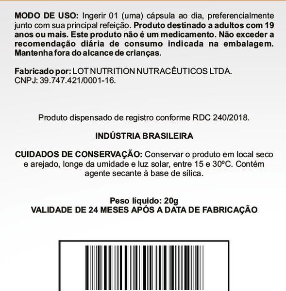 Imagem de Vitamina D3 2.000UI + Vitamina K2MK7 100mcg 60 cápsulas Lot Nutrition