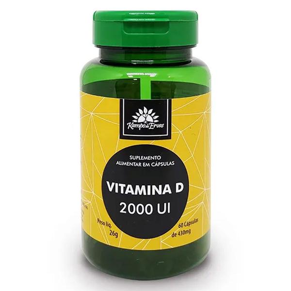 Imagem de Vitamina D3 (2000 Ui) 60 Cápsulas - Kampo de Ervas