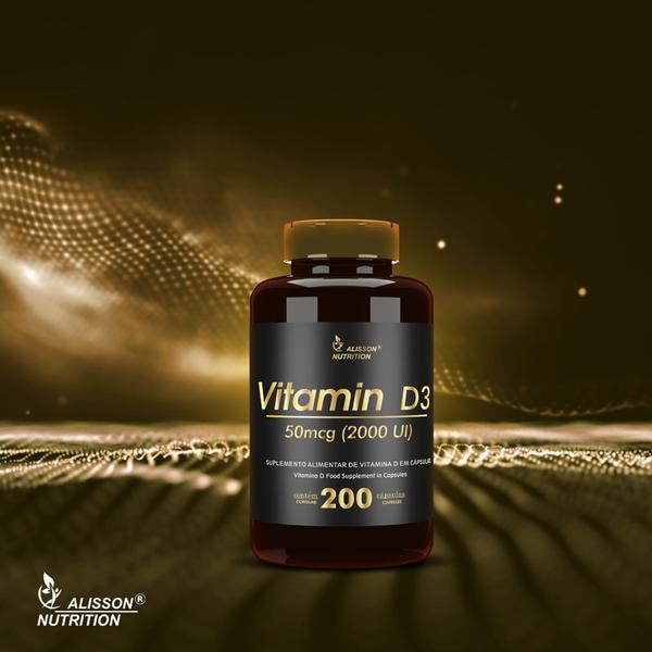 Imagem de Vitamina D3 2000ui 200 Cápsulas moles softgels - Alisson Nutrition