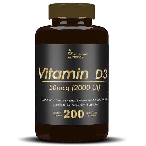 Imagem de Vitamina D3 2000ui 200 Cápsulas moles softgels - Alisson Nutrition