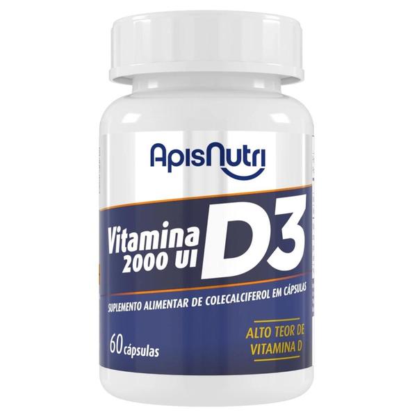 Imagem de Vitamina D3 2000UI (60 caps) - Apisnutri