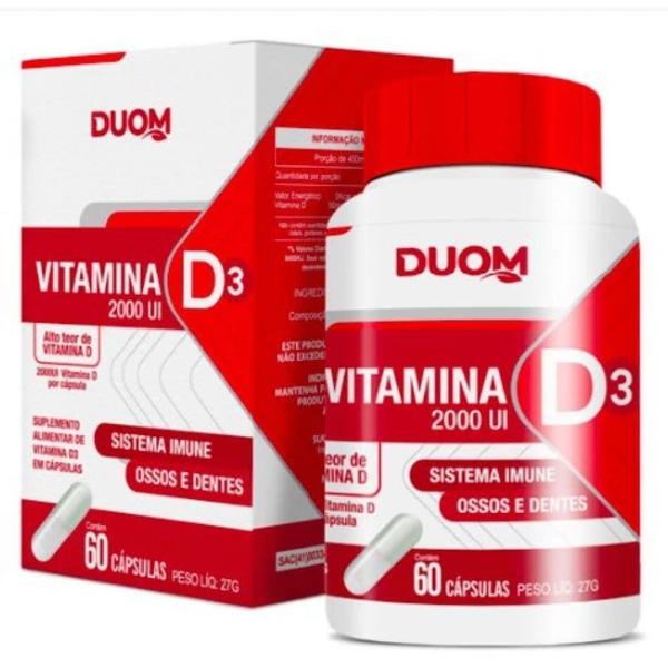 Imagem de Vitamina D3 2000ui Alto Teor de Vitamina D 1 Capsula Ao Dia Duom 60 Ca