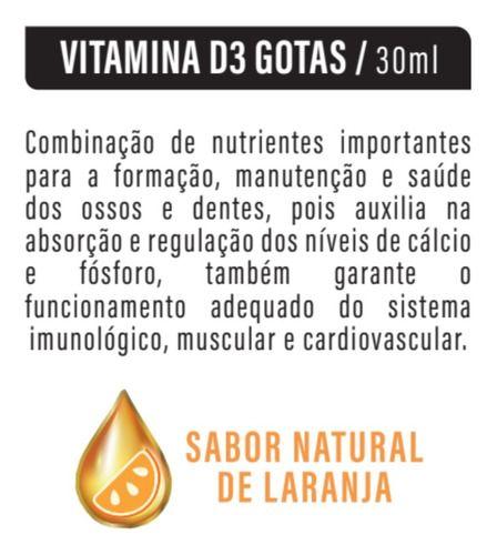 Imagem de Vitamina D3 2000ui Em Gotas 3 X 30ml Flora Nativa