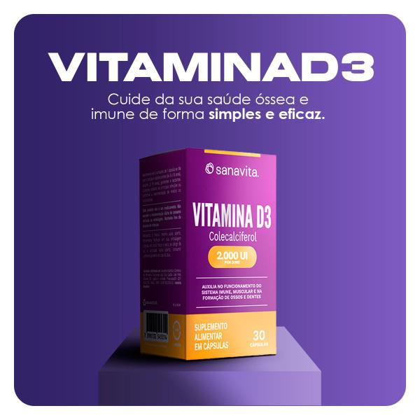 Imagem de Vitamina d3 ( colecalciferol ) 2.000 ui - 30 cáps - sanavita