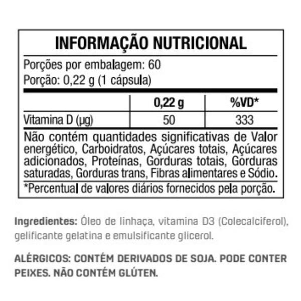 Imagem de Vitamina D3 Colecalciferol 2000 UI 60 Caps - Dux