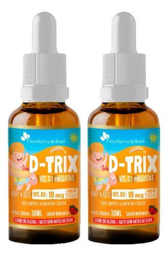 Imagem de Vitamina D3 D-Trix Kids Gotas 2 X 30ml Flora Nativa
