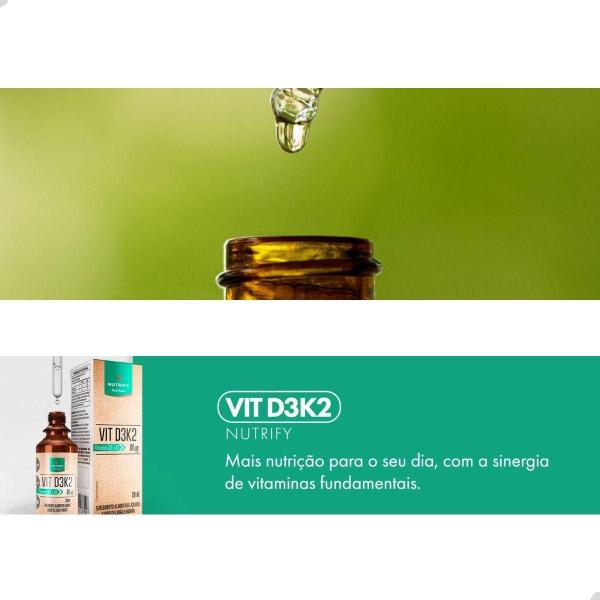 Imagem de Vitamina D3 e K2 80ug 20ml Nutrify