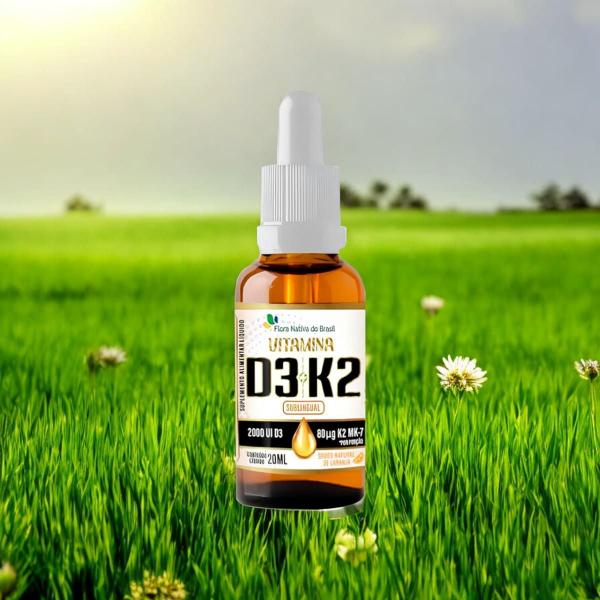 Imagem de Vitamina D3 e Vitamina K2 Gotas 20ml Flora Nativa