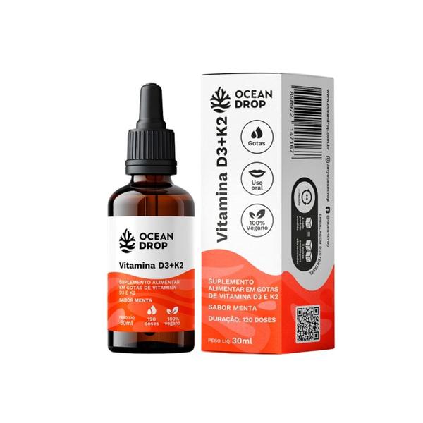 Imagem de Vitamina D3+K2 120 doses 30ml - Ocean Drop