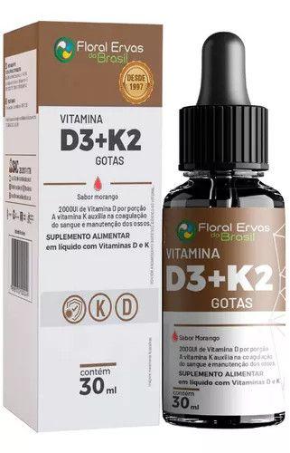 Imagem de Vitamina  D3 + K2  30 ml  4 frascos gotas