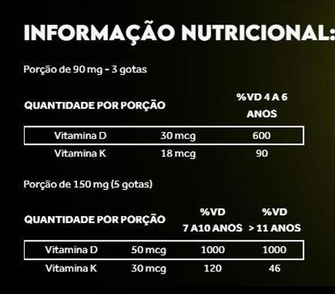 Imagem de Vitamina D3 + K2 em Gotas Limão 20ml Puravida - PURA VIDA