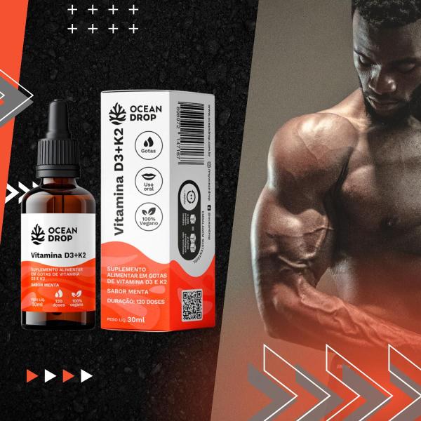 Vitamina D3 + K2 Vegano 120 Doses 30ml Ocean Drop Imagem de Vitamina D3 + K2 Vegano 120 Doses 30ml Ocean Drop