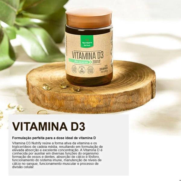 Imagem de Vitamina D3 Ultra Concentrada 2000UI 60 Capsulas Nutrify