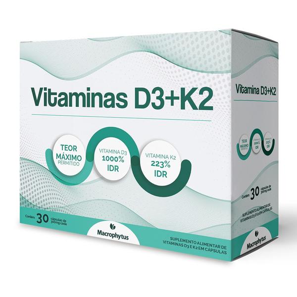 Imagem de Vitamina D3 + Vitamina K2 (MK7) 30 cápsulas