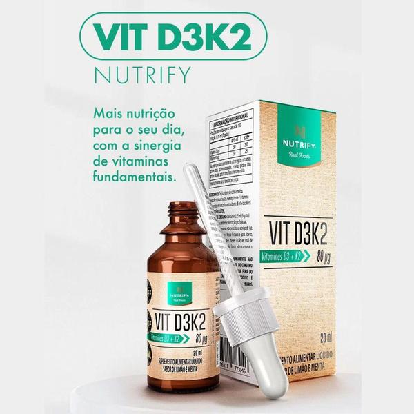 Imagem de Vitamina D3K2 em gotas - Nutrify 20ml