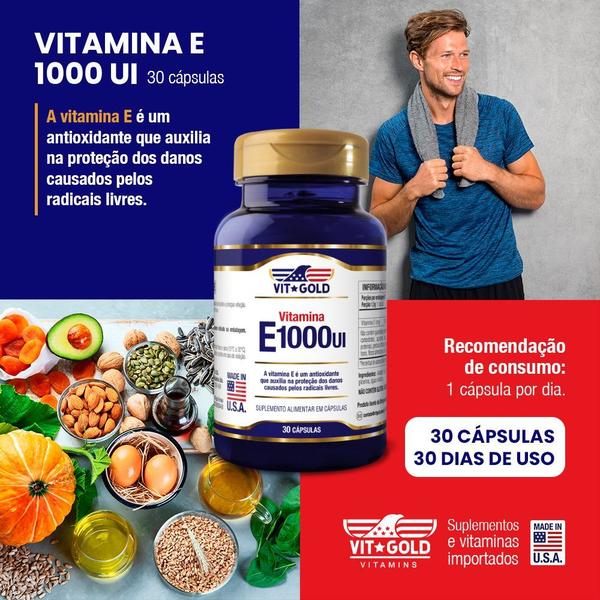 Imagem de Vitamina E 1000UI Vigold 30 cápsulas