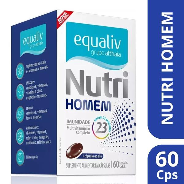 Imagem de Vitamina Equaliv Nutri Homem Imunidade 60 Cps - Althaia