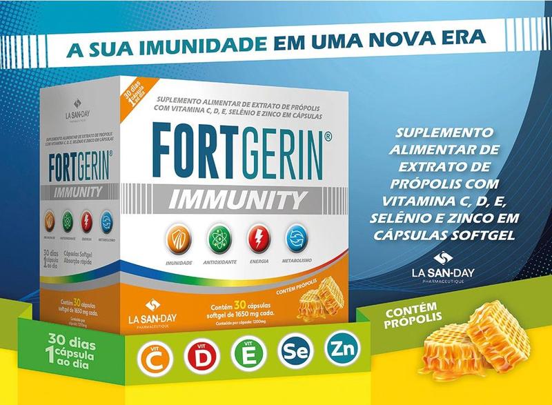 Imagem de Vitamina Fort Gerin Immunity 30Cps - La San Day