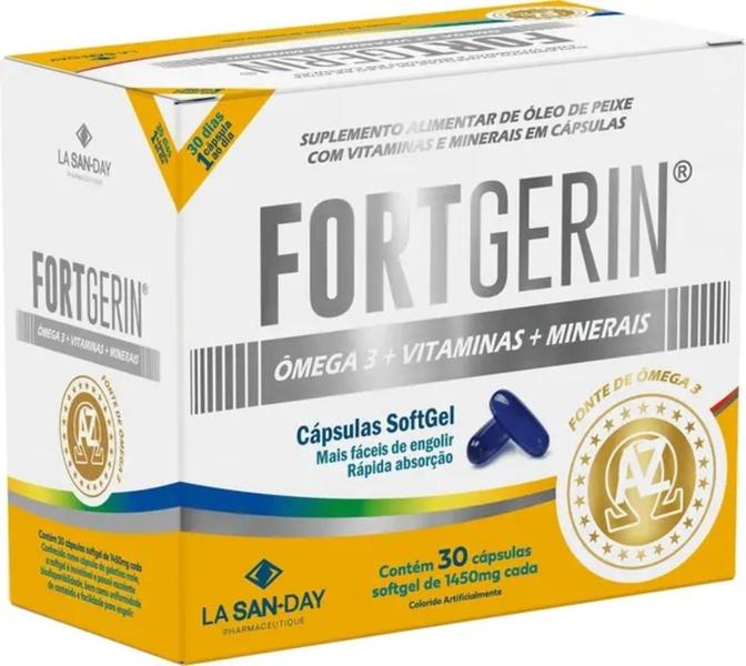 Imagem de Vitamina Fortgerin AZ Ômega 3 Minerais 30 Cáps - La San-Day