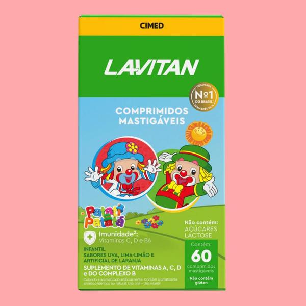 Imagem de Vitamina Infantil Lavitan Mastigável Verde 60 Cpr  Cimed