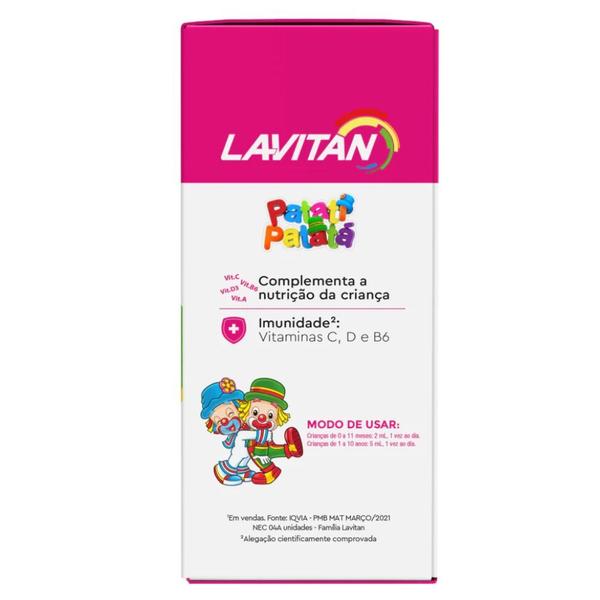 Vitamina Infantil Lavitan Sabor Tutti Fruti 240ml - Cimed Imagem de Vitamina Infantil Lavitan Sabor Tutti Fruti 240ml - Cimed