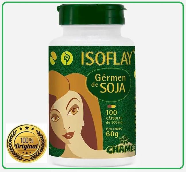 Imagem de Vitamina Isoflay Gérmen de Soja 500mg 100 Cápsulas - Chamed