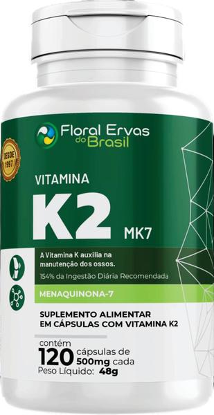 Imagem de Vitamina k2 120 caps + Curcu ma 120 caps  kit 2 frascos de 120 capsulas 500mg  total 240 caps