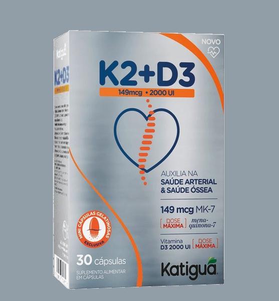 Imagem de Vitamina K2 149mg+D3 2000UI Max 30Cps - Katigua