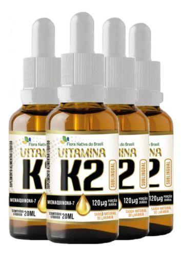 Imagem de Vitamina K2 em Gotas 4 X 20ml Flora Nativa