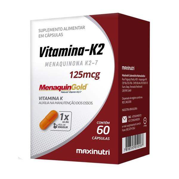 Imagem de Vitamina K2 Menaquingold 60 Capsulas Maxinutri