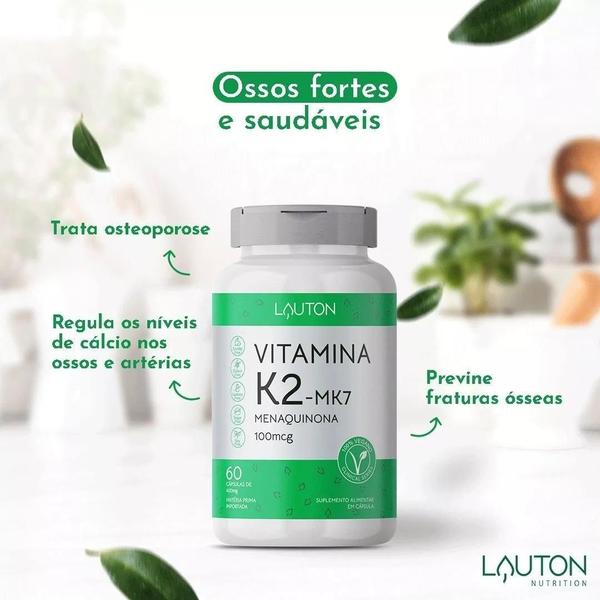 Imagem de Vitamina K2 (Mk-7) Lauton Nutrition 100Mcg 60 Comprimidos