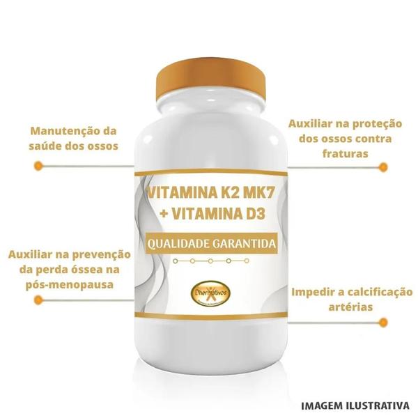 Imagem de Vitamina K2 Mk7 100mcg + Vitamina D3 2.000ui 180 Cápsulas