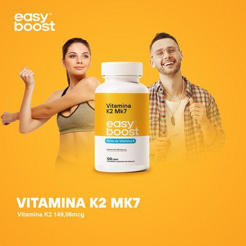 Imagem de Vitamina K2 Mk7 Easy Boost 149,06mcg Menaquinona7 120 Caps