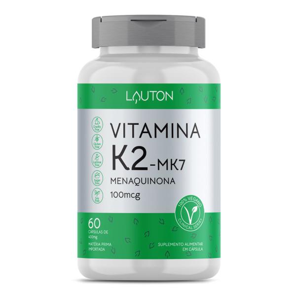 Imagem de Vitamina K2 Mk7 Menaquinona 100mcg - 60 Caps Vegan - Kit 4