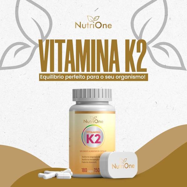 Imagem de Vitamina K2 Mk7 Menaquinona 180 Capsulas 500Mg - Nutrione