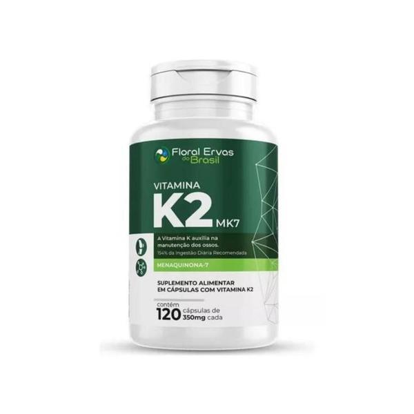 Imagem de Vitamina K2 Mk7 Menaquinona-7 120 Caps 350mg - Floral Ervas