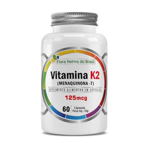 Imagem de VITAMINA K2 Suplemento (MK-7) 125MCG 60 CAPS - Flora Nativa