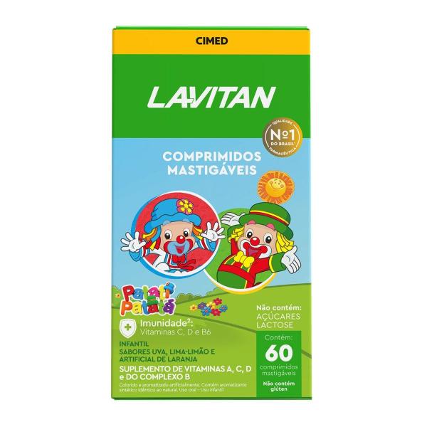 Imagem de Vitamina Lavitan Kids Sabor Frutas 60 Comp - Cimed