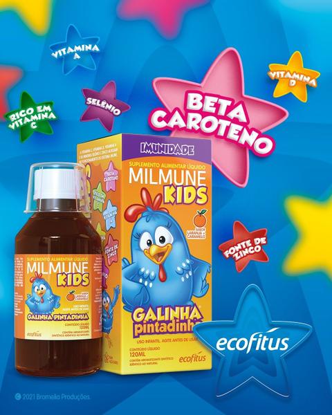 Imagem de Vitamina Milmune Kids Sabor Laranja 120ml - Ecofitus