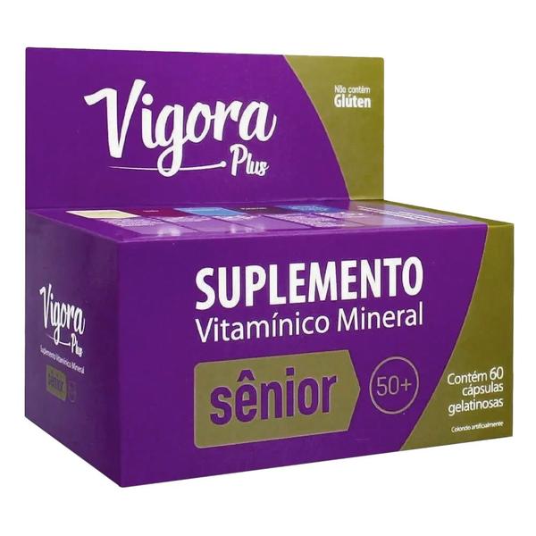 Imagem de Vitamina Mineral Vigora Plus Sênior 60Cps - Prati