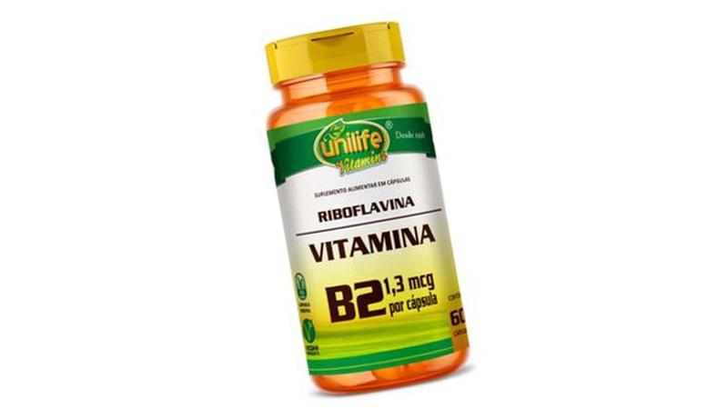 Imagem de Vitamina Riboflavina B2 Suplemento Com 60 Capsulas - Unilife