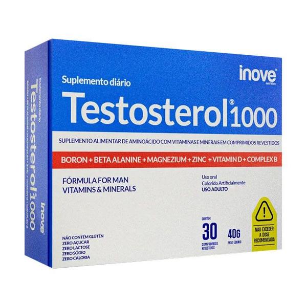 Vitamina Testosterol 1000 Homem 30 Comprimidos - Inove Imagem de Vitamina Testosterol 1000 Homem 30 Comprimidos - Inove