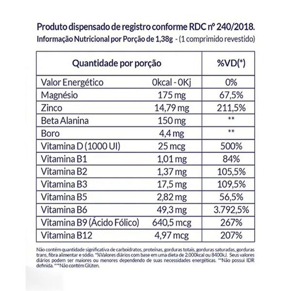 Vitamina Testosterol 1000 Homem 30 Comprimidos - Inove Imagem de Vitamina Testosterol 1000 Homem 30 Comprimidos - Inove
