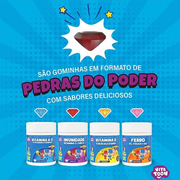 Imagem de Vitamina Vitatoon A-Z C/30 Gomas Sabor Morango - Maxinutri