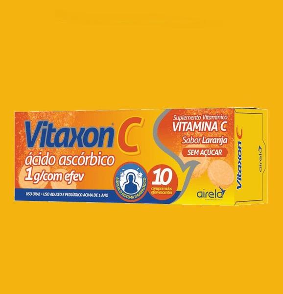 Imagem de Vitamina Vitaxon C Laranja 1G C/10 Efervescente - Airela