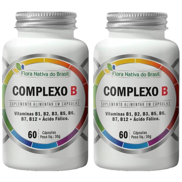 Imagem de Vitaminas Complexo B 2 X 60 Cápsulas 500mg - Flora Nativa