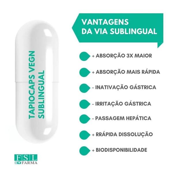 Imagem de Vitaminas D3 5.000 UI + K2 + B6 + B9 + B12 60 Cápsulas Sublingual Vegan